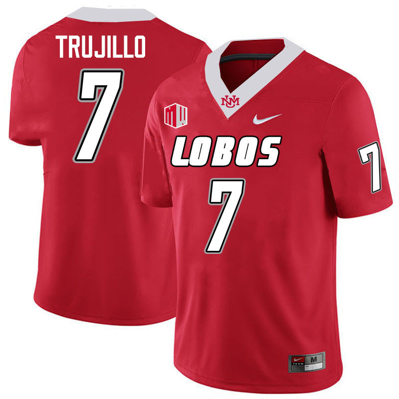 Nic Trujillo UNM Lobos Jersey,New Mexico Lobos Football Jersey,Uniforms-Red